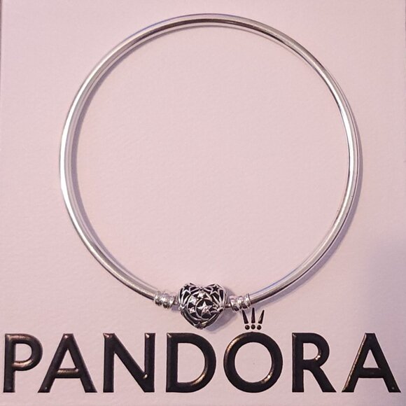 Pandora Celestial Heart Clasp Bangle - Picture 1 of 5